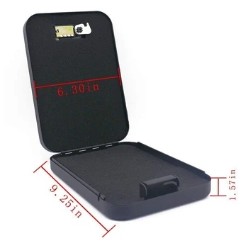 

FGGS Portable Mini Vault Case with Combination Lock Keyless Security Safe Box for Home Car Office with Code Lock for Valuables