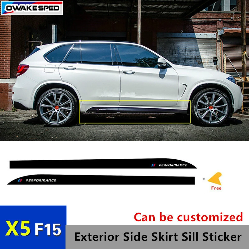 Для BMW F15 X5 M Тип/производительность Авто Дверь боковая юбка подоконники стикер