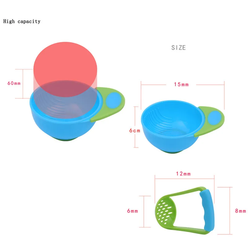 Детское питание чайник ручной шлифовальный миски Детские Кормление шлифовальные инструменты детские пищевые комбинаты и контейнер, миска набор фруктов пищевой контейнер