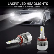 2×55 Watt 9200LM Auto Auto COB Led-scheinwerfer H1 H3 H4 H7 H8 H9 H11 9004 9005 9007 H13 Einzel/Hallo-Lo Strahl Ersetzen Halogen & Hid-lampen
