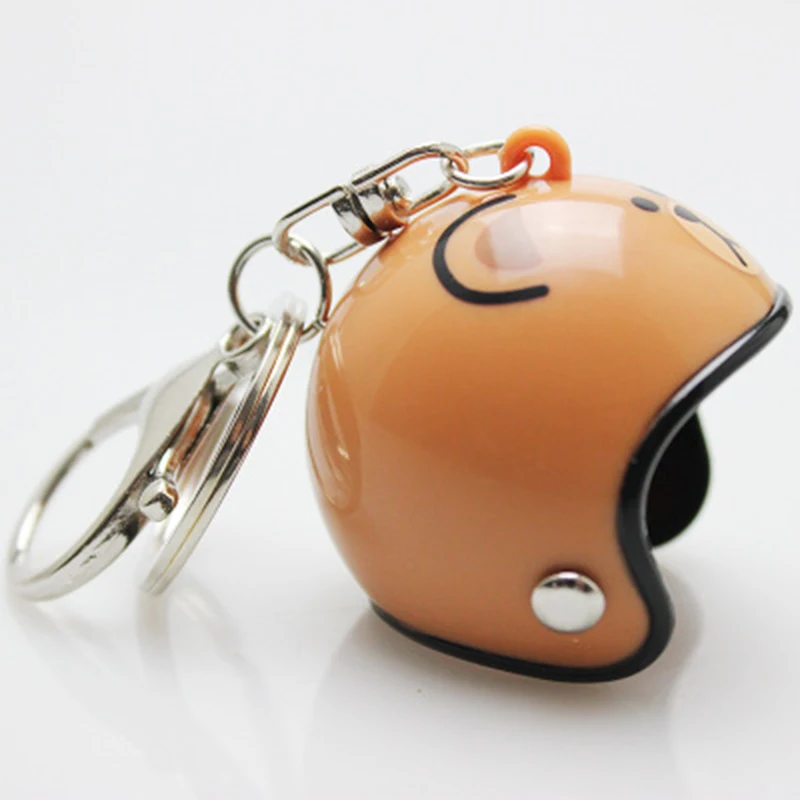 Motorcycle Helmet Keychain Pendant Classic Key Ring Casque Key Movie