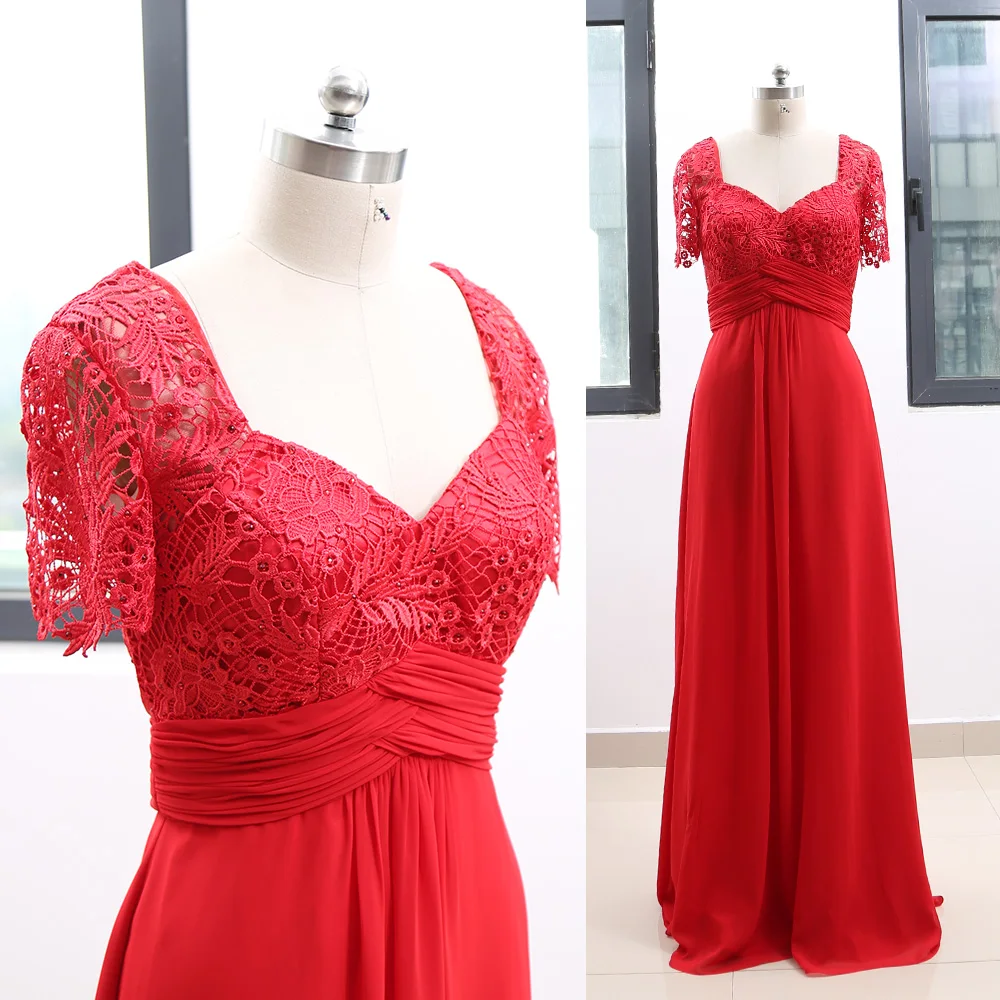 Velvet red long sleeve short dresses for mother of the bride