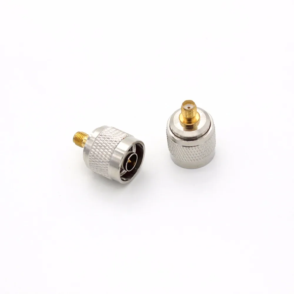 N Type Male Plug to SMA Female Jack RF Coaxial Adapter Connector Walkie Talkie Antenna Convertor