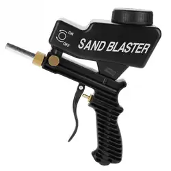 Самотеком Портативный Краски уход спрей пистолет пневматический абразивных пескоструйные Пескоструйная пистолет автомобиля удаления