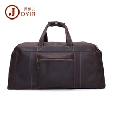 JOYIR Large Genuine Natural Leather Men’s Travel Duffle Men Travel bag Laptop briefcase Men business tote handbags Men Bag 6319