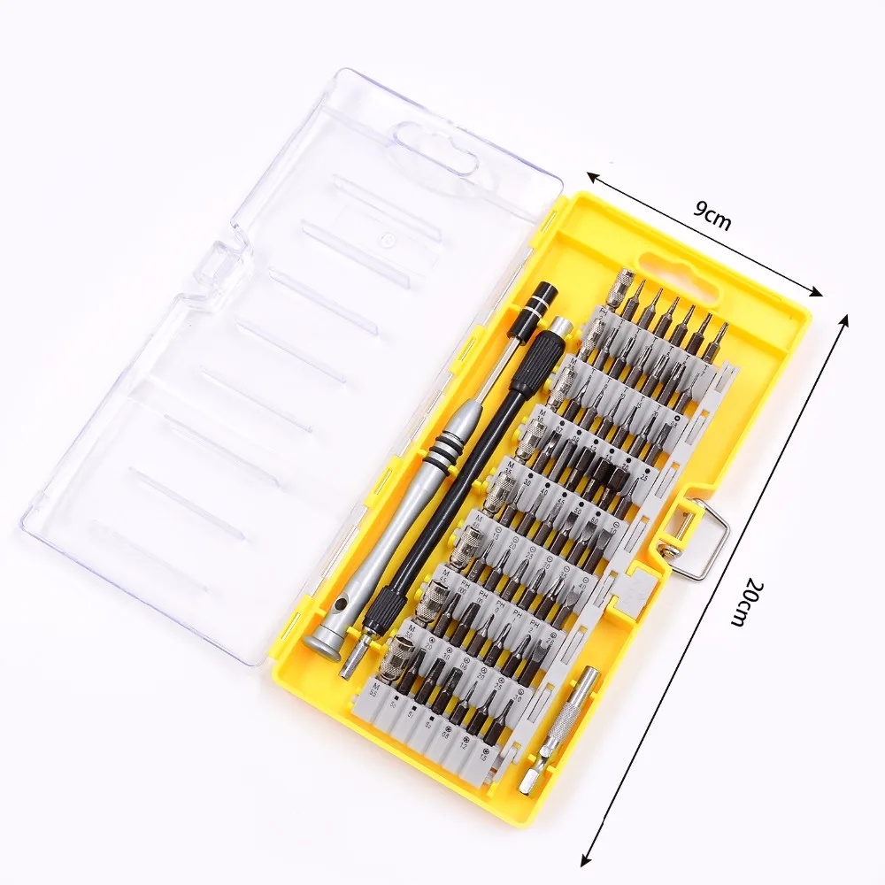 Отвертка Набор отверток 25 в 1 Torx многофункциональный набор инструментов для ремонта открывания Прецизионная отвертка для телефонов планшетных ПК - Цвет: 60-in-1
