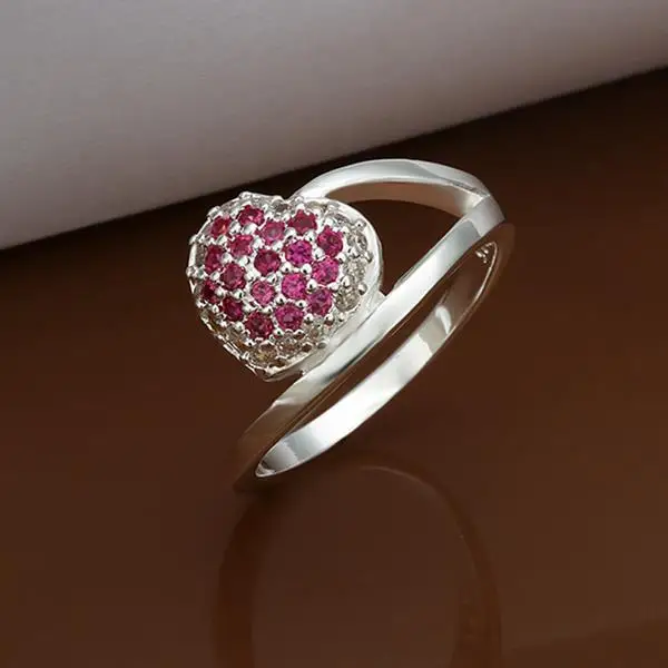 R315-8 Silver plated new design finger ring for lady