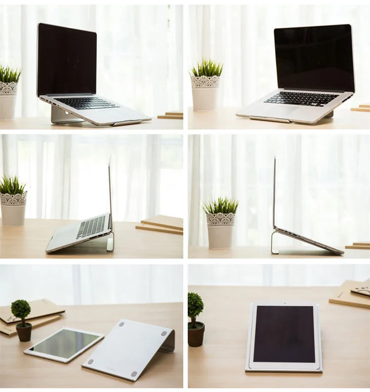 Подставка для ноутбука алюминиевый охлаждающий держатель настольный дисплей крепление для Macbook Pro Air iPad планшет и 11-17 дюймов ноутбук