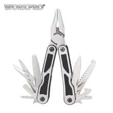 WORKPRO 15 in 1 Multi tools Wire Stripper Pliers Crimping tool Cable Cutter multitool with Knife Screwdriver Scissors