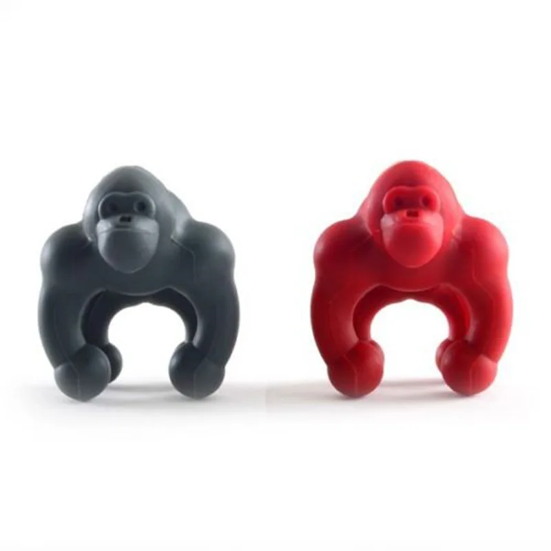 

Creative Gorilla Pot Cover Prevent Overflow Chimpanzee Silicone Tea Bag Holder Kitchen Gadgets