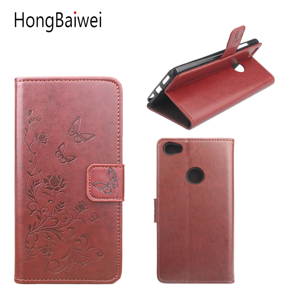 

HongBaiwei for 5.5'' Xiaomi Redmi Note 5A Pro Cover Wallet Style Fashion Embossed Flip Leather Cover Case for Redmi Note 5A Pro