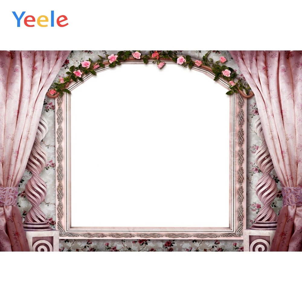 

Yeele Wedding Party Decor Curtain Mirror Customized Photography Backdrops Personalized Photographic Backgrounds For Photo Studio