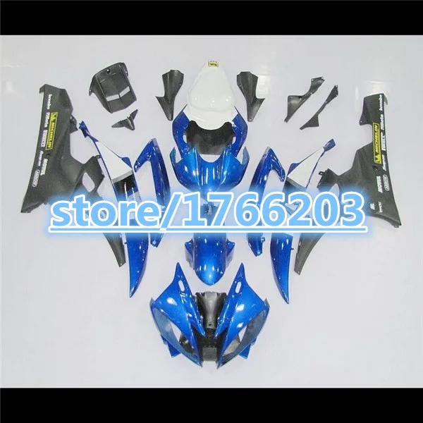 

Инъекция ABS Обтекатели для Φ 06-07 YZF R6 06 07 синий черный YZF 600 R6 2006 2007 Обтекатели комплекты Ning