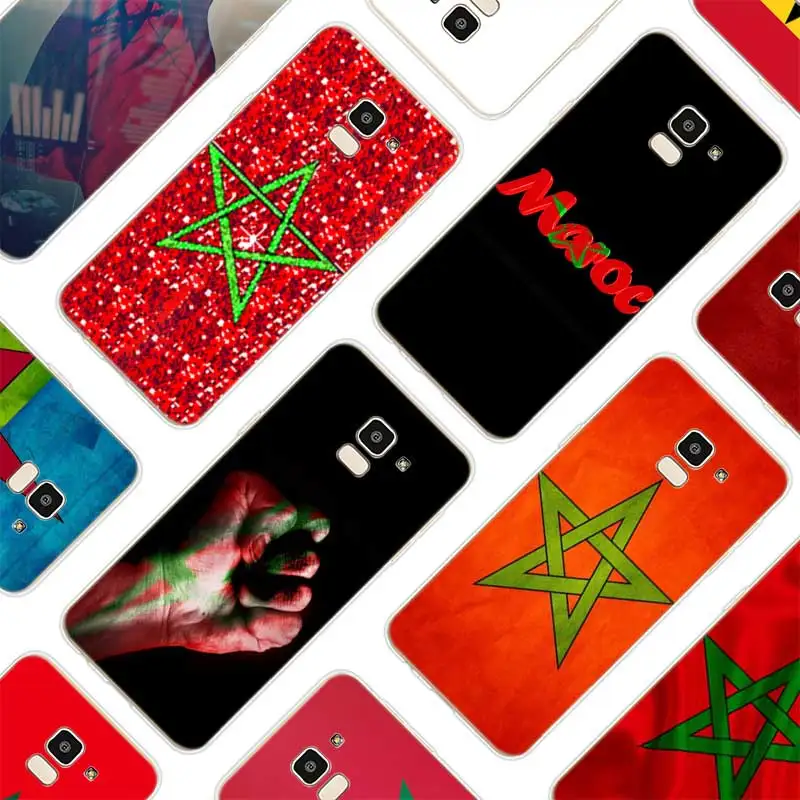 

Silicone Soft Phone Case MA Maroc Morocco Flag For Samsung Galaxy j8 j7 j6 j5 j4 j3 Prime Plus 2018 2017 2016