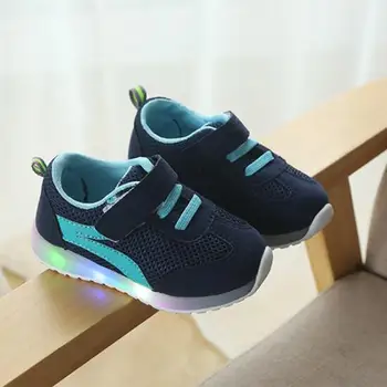

Children Led Shoes With Light 2018 New Autumn Fashion Kids Shoe Luminous Glowing Sneakers Baby Toddler Boys Girls Sports Shoes