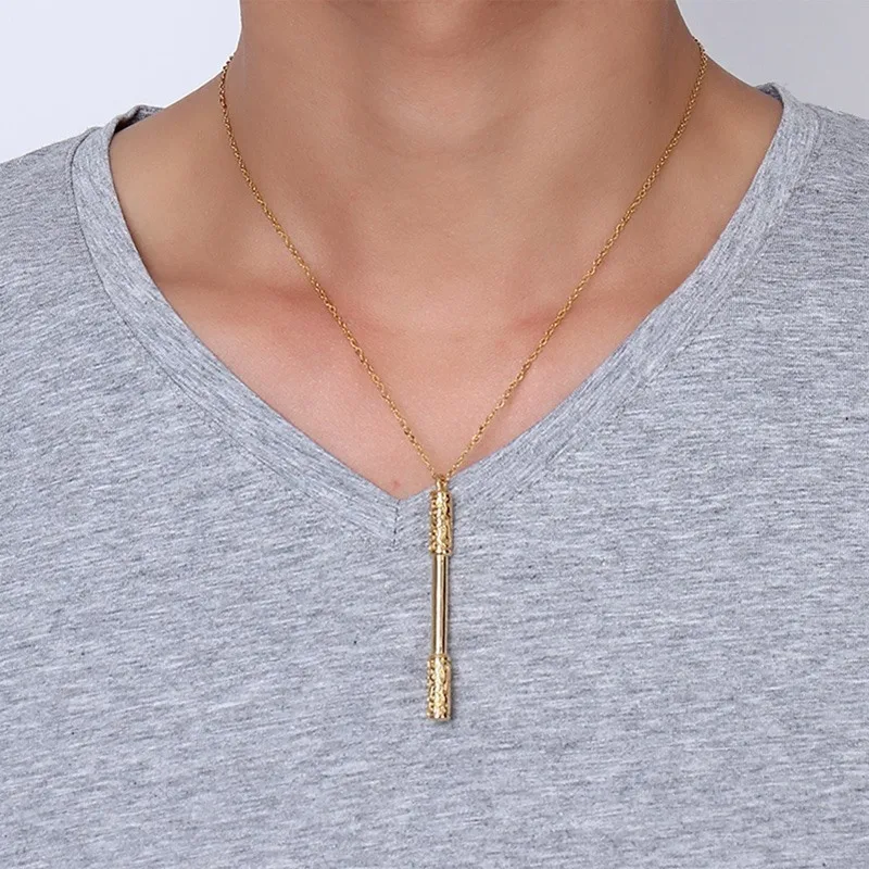 

Mens Womens Couple Jewels Bar Pendant Necklace Stainless Steel Vintage Hip Hop Unisex Jewelry Jewellery 20 inch Chain