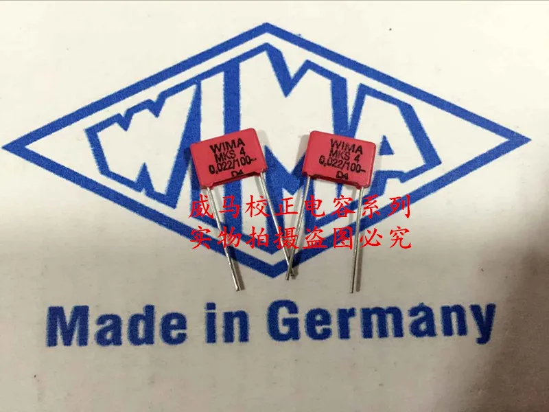 2020 hot sale 10pcs/20pcs German capacitor WIMA MKS4 100V 0.022UF 100V 223 22NF P: 7.5mm Audio capacitor free shipping 10pcs free shipping tip41c tip41 to 220 bipolar transistors bjt 6a 100v 65w npn