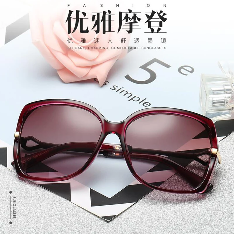 Открытый Солнцезащитные очки модного дизайна Для женщин ретро UV400 Безразмерные Винтажные Солнцезащитные очки женские солнцезащитные очки с футляром