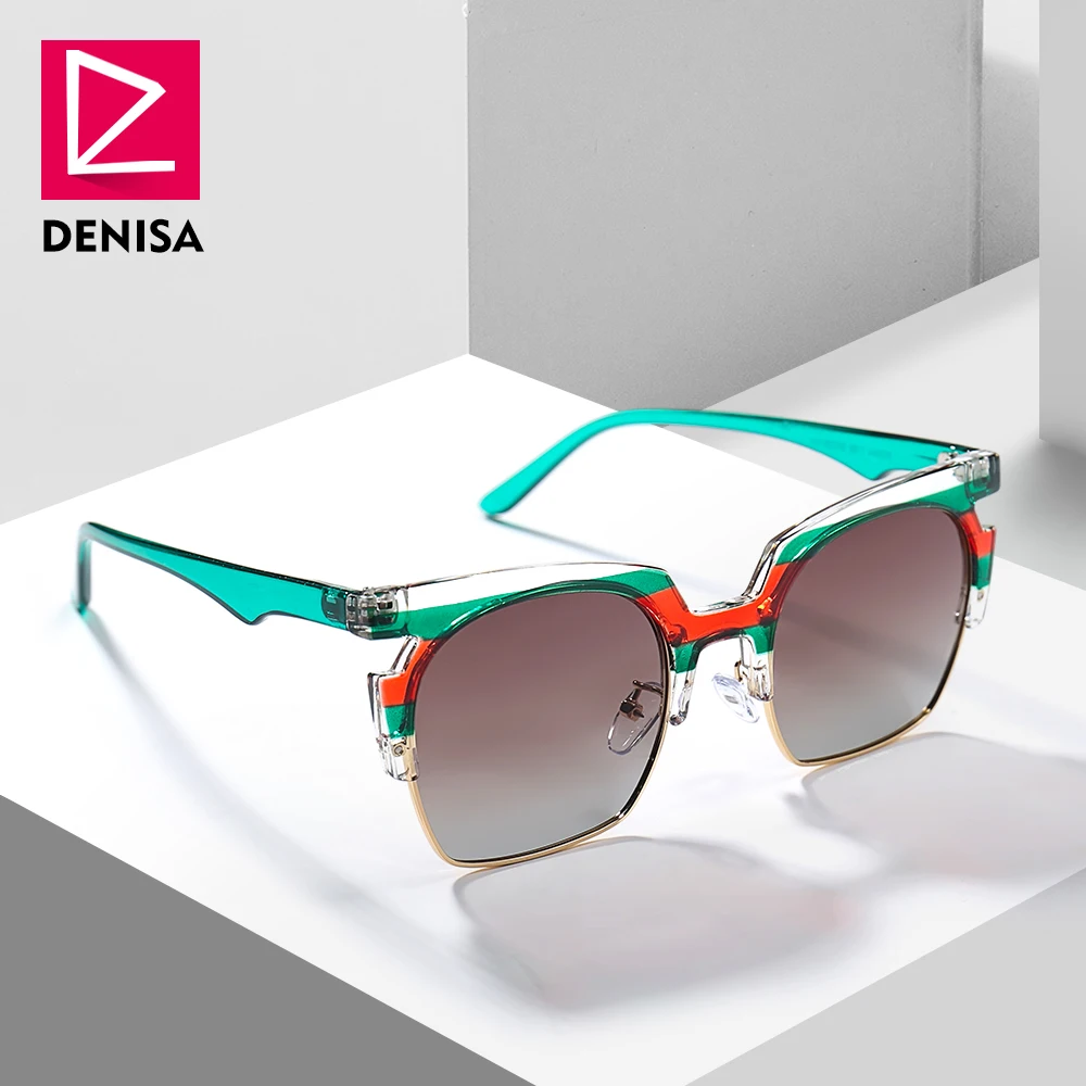 Солнцезащитные очки DENISA G55944 для мужчин и женщин поляризационные квадратной