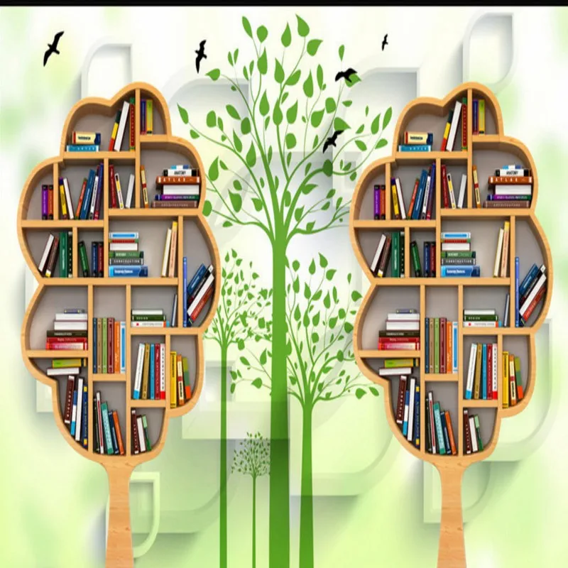 خلفيات 3d الإبداعية خزانة وودز غرفة المعيشة التلفزيون خلفية جدارية فندق غرفة نوم دراسة خلفيات