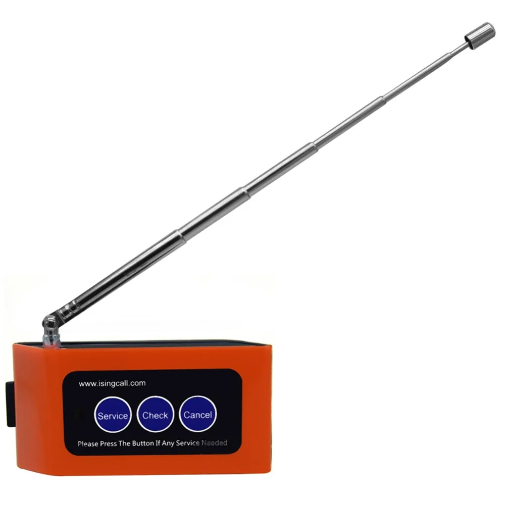 SINGCALL Wireless Table Service Button Wireless Paging System Can be Fixed on Table or Wall with Stable Performance APE830