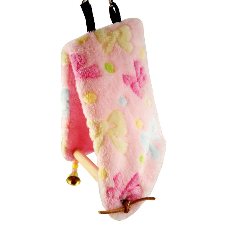 

Bird Parrot Plush Hammock Cage Happy Hut Tent Bed Hanging Cave Swing Toys
