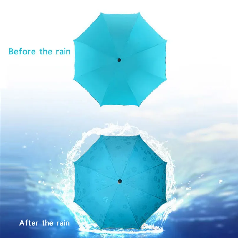 Travel Sunny and Rainy Umbrella Parasol Folding Rain Windproof Umbrella Folding Anti-UV SunRain Umbrella #4M02 (1)