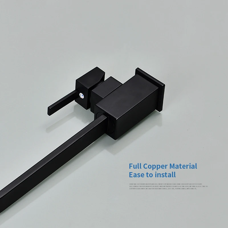  Gisha Black Square Kitchen Faucets 360 Degree Rotation Tap Water Faucets Solid Brass Kitchen Sink T - 32901657774