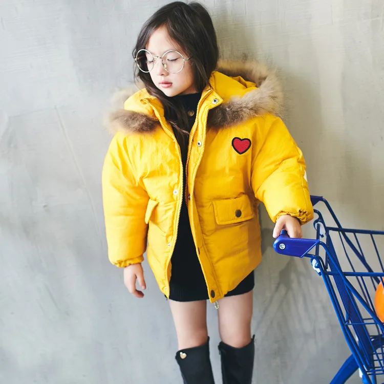 The 2016 winter children girls winter coat new children clothing Korean small children bread Hooded Jacket
