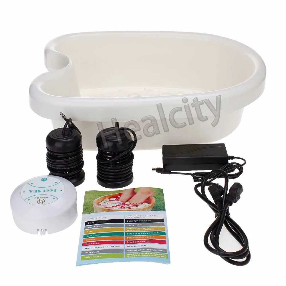 HEALCITY Ion Ionic Detox Foot Bath Spa Machine with 2 Array 10 Liners