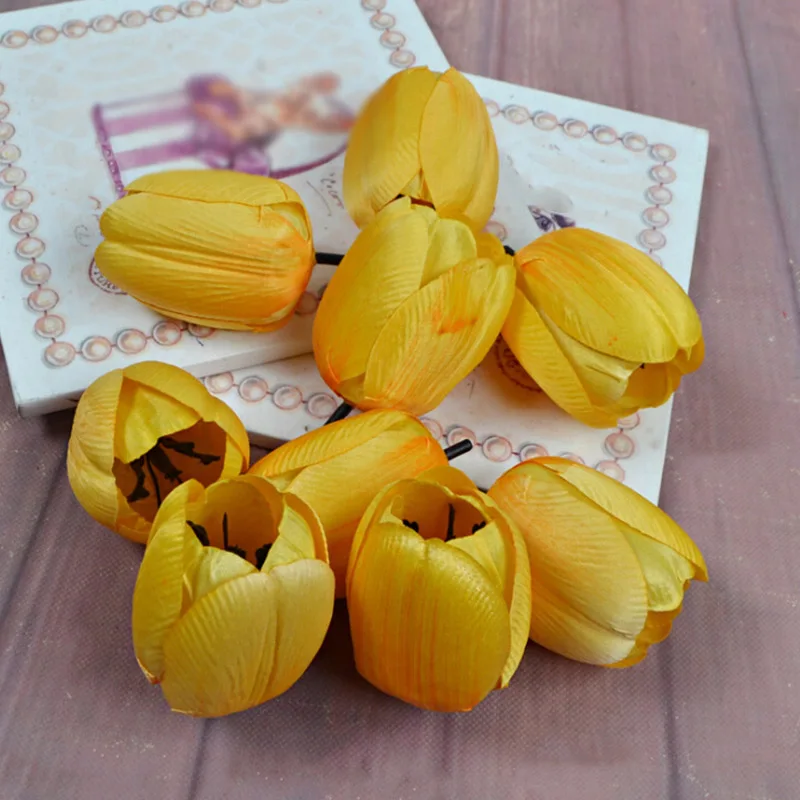 10 шт./лот DIY искусственный цветок пиона голова шелковые искусственные цветы для