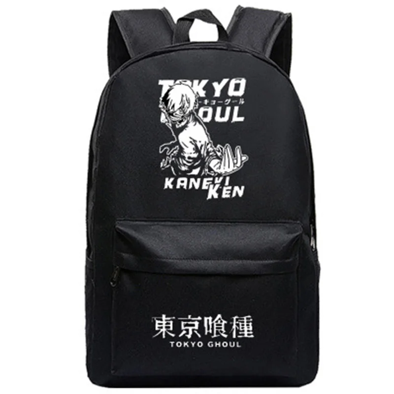 Tokyo Ghoul белый рюкзак для волос Kaneki Ken школьные сумки подростков портфели