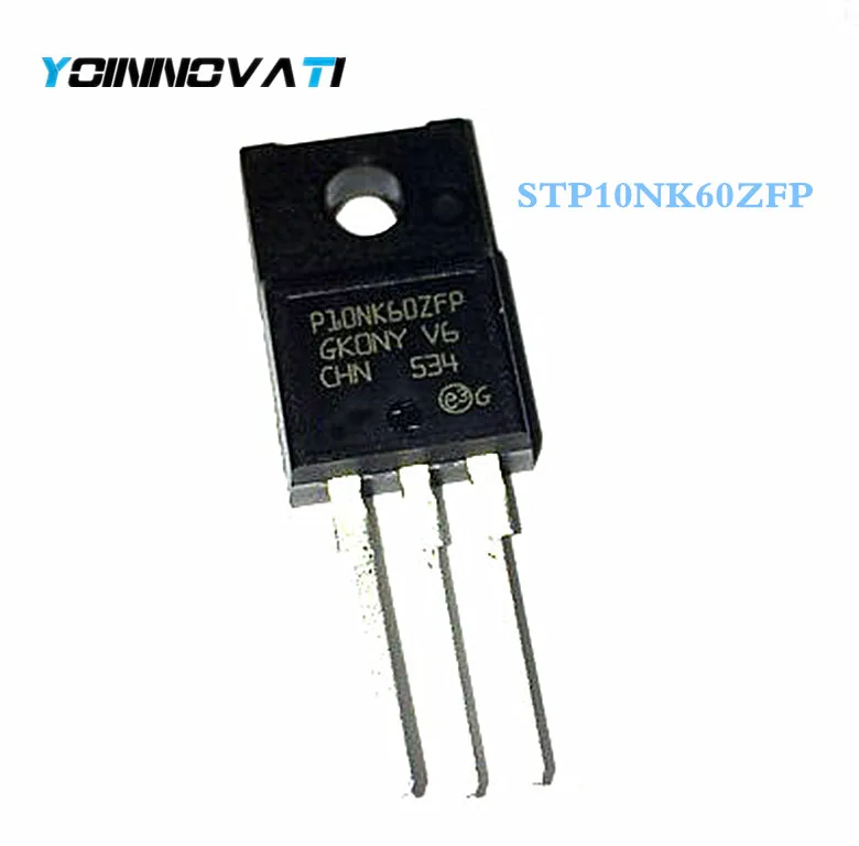 50 шт./лот STP10NK60ZFP STP10NK60 P10NK60ZFP P10NK60 MOSFET N-CH 600V 10A TO220FP лучшего качества | Электронные