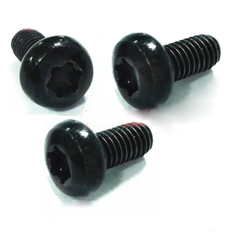 Винты m4x8 мм Torx T & TX с круглой головкой Шесть звезд винты DIN7985 черные болты из