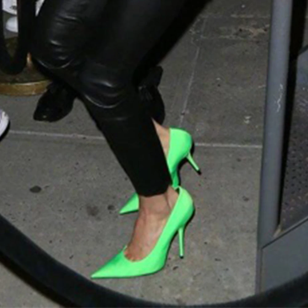 

Luxury Big Size 34-43 Women Shoes Pointed Toe thin High Heels Elegant Stain Lady party Prom Woman Pumps Shoes Woman