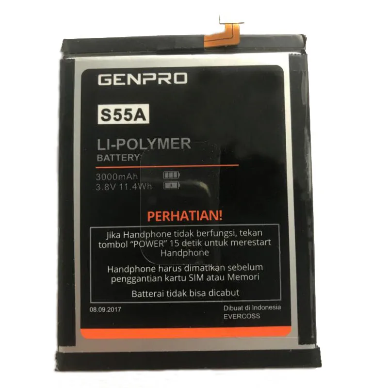 

GeLar 3.8V 3000mAh battery for jika GENPRO S55A Batteries with tracking number