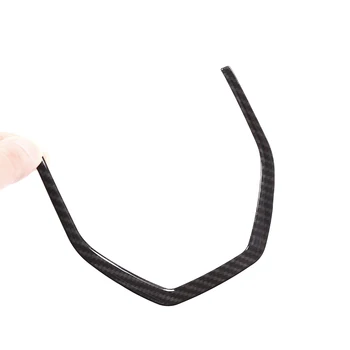 

1 Pcs Carbon fiber Style ABS Steering Wheel Decoration Strips Trim For Land Rover Discovery Sport 2015-2017 Car Accessory