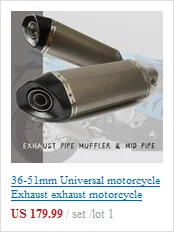 36-51 мм Универсальный выхлопной глушитель для мотоцикла труба для kawasaki Suzuki Honda Yamaha DUCATI KTM BWM triumph