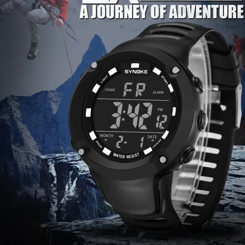 

Fashion Casual Men Multi Function Military Sports Watch Led Digital Dual Movement Watch Waterproof Wrist Watch Drop Shipping C1