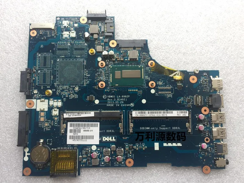 

For Dell 17R 3737 5737 Laptop Motherboard Series VBW11 LA-9984P 1CFYT 01CFYT CN-01CFYT i3-4010U DDR3L Free Shipping