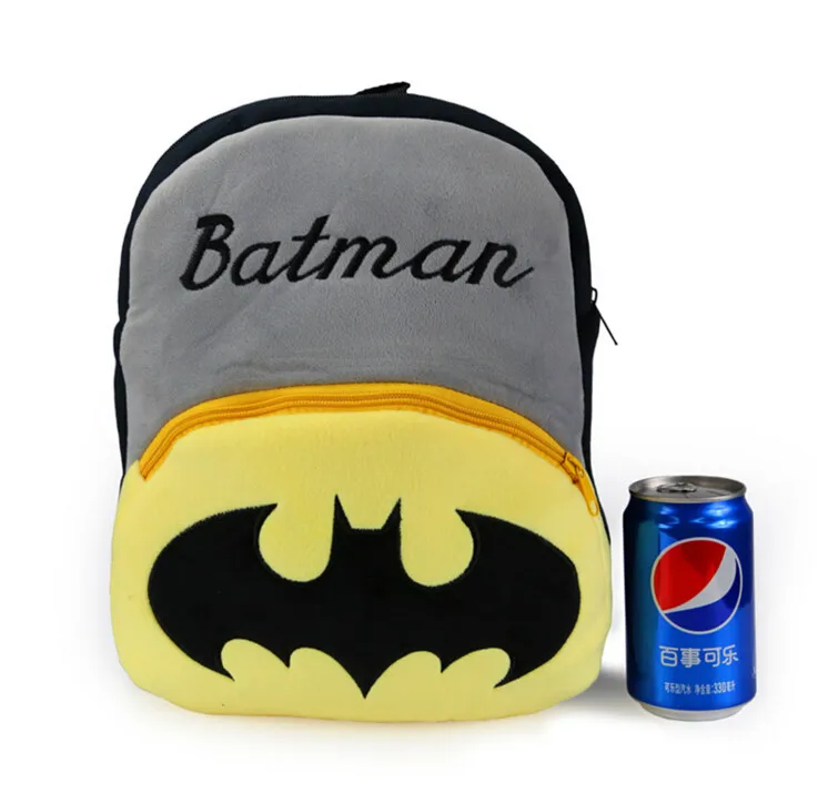 32*26 см Бэтмен Плюшевые Рюкзаки Мультфильм игрушка рюкзак унисекс характер школьная сумка для детей подарок