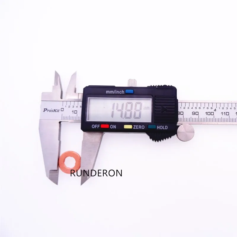 40 шт. медная шайба прокладка F00VC17503 F 00 в C17 503 Common Rail Топливная форсунка прокладка сопла Ремонтный комплект толщина 1,5 мм