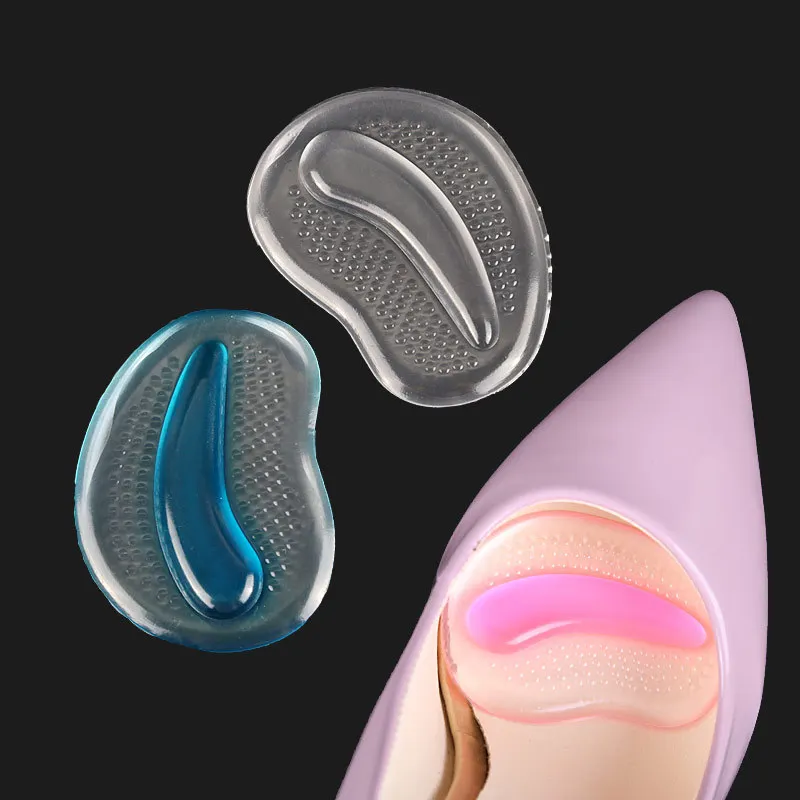 ETya/1 пара туфель на высоком каблуке; стельки для передней части стопы для женщин и девушек; силиконовая противоскользящая обувь для облегчения боли; вставки на подушке
