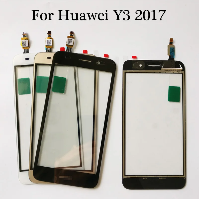 Замена 2017 Для Huawei Y3 CRO-L22 CRO-L02 CRO-L03 CRO-L23 CRO-U00 Передний сенсорный экран внешняя линза