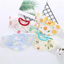 Слюнявчик полотенце модные детские слюнявчики 360 градусов вращения детские нагрудники бандана, материал для отрыжки новорожденный слюнявчик для младенца полотенце водонепроницаемое