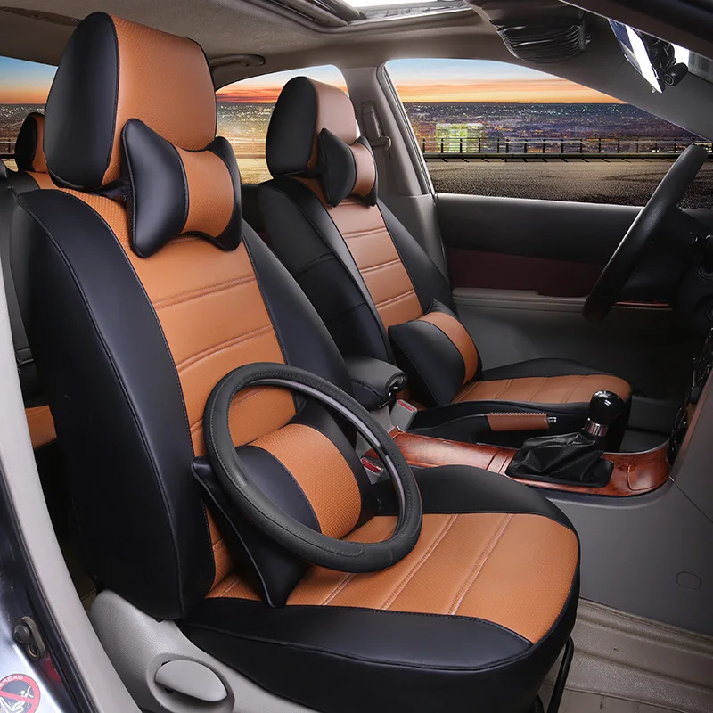  TO YOUR TASTE auto accessories custom luxury leather CAR SEAT COVER for HONDA Jazz FIT crosstour EV