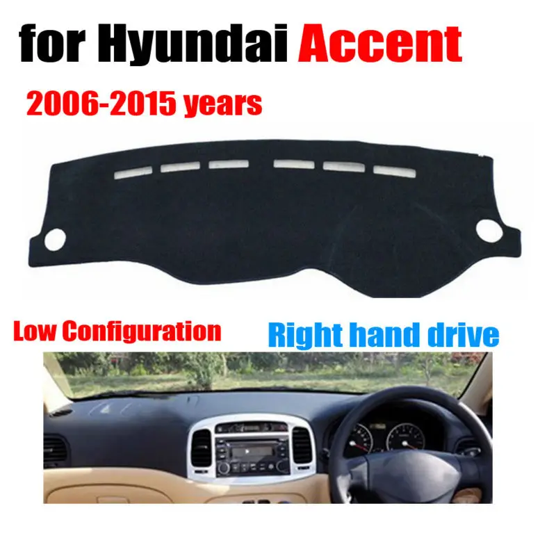 Cubierta de salpicadero de coche, Hyundai Accent alfombrilla para 2006