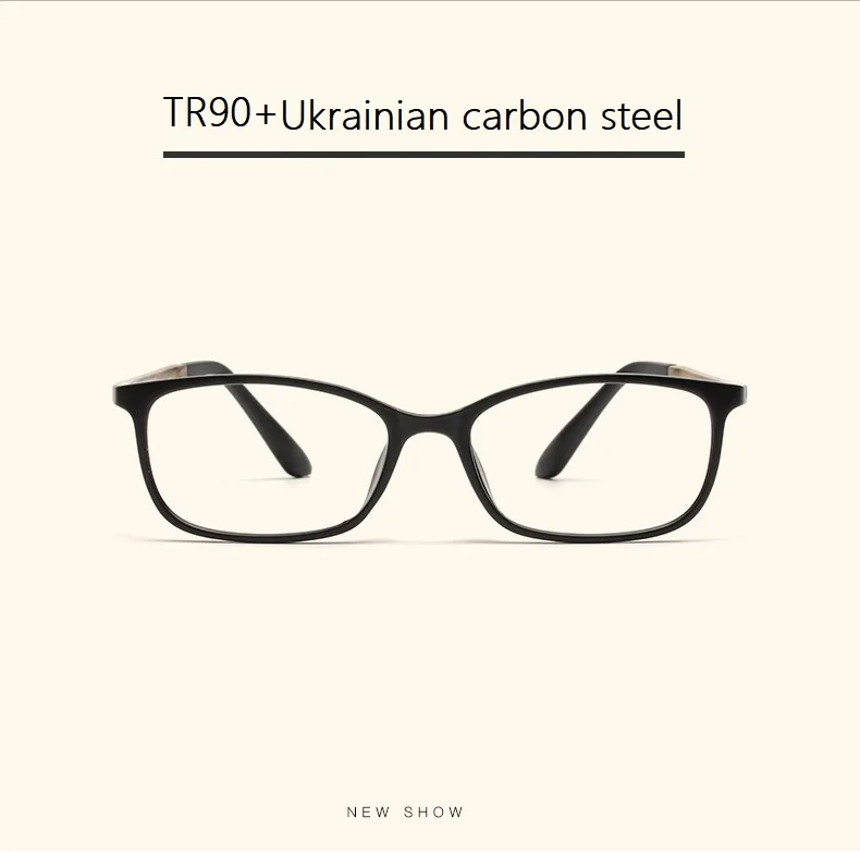 Ультра-светильник, анти-синий луч TR90, простая оправа, близорукость, оправы для очков по рецепту для мужчин, очки для женщин, очки для чтения