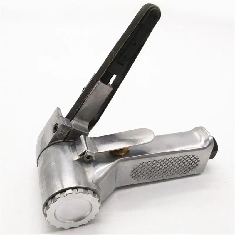 

Industrial Grade 10mm Pneumatic Air Belt Sander Drawing Machine Polishing Grinding Die-casting Aluminum Tools Polishing Machine