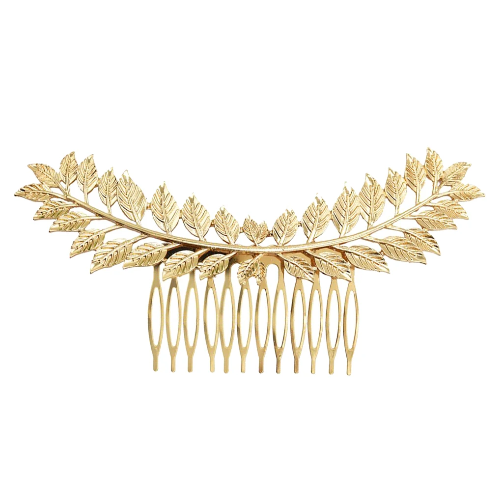 Wedding Bride Hair Jewelry Elegant Leaves Hair Comb Headdress Women Headwear Hair Accessory